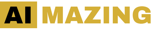 Logo AI Mazing Gold Schwarz