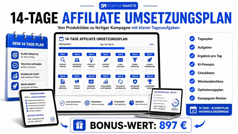 TikFluencer Bonus: 14-Tage Umsetzungsplan