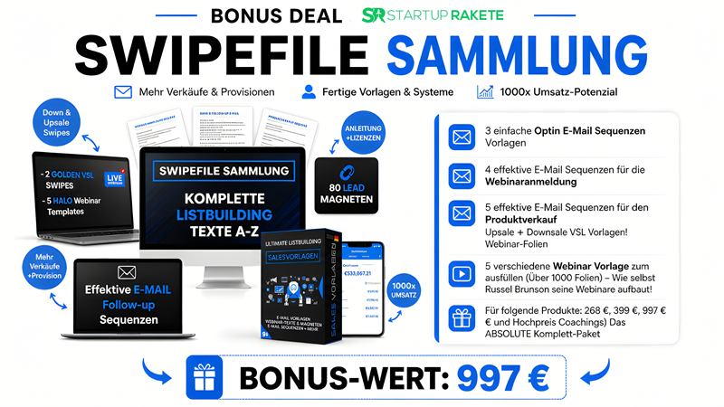 TikFluencer Bonus: Swipefile Sammlung
